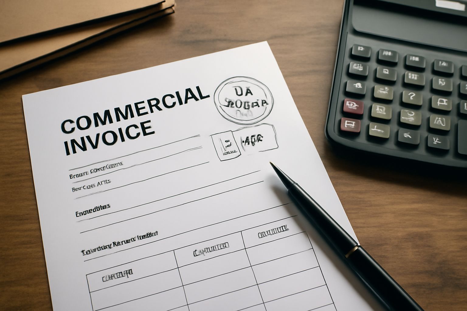 Commercial Invoice Requirements for UK Imports